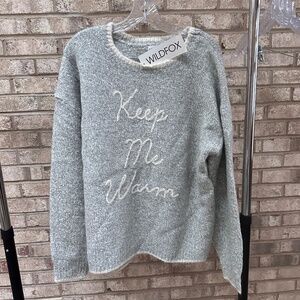 Wildfox Gray Women's Sweater NWT Very Oversized